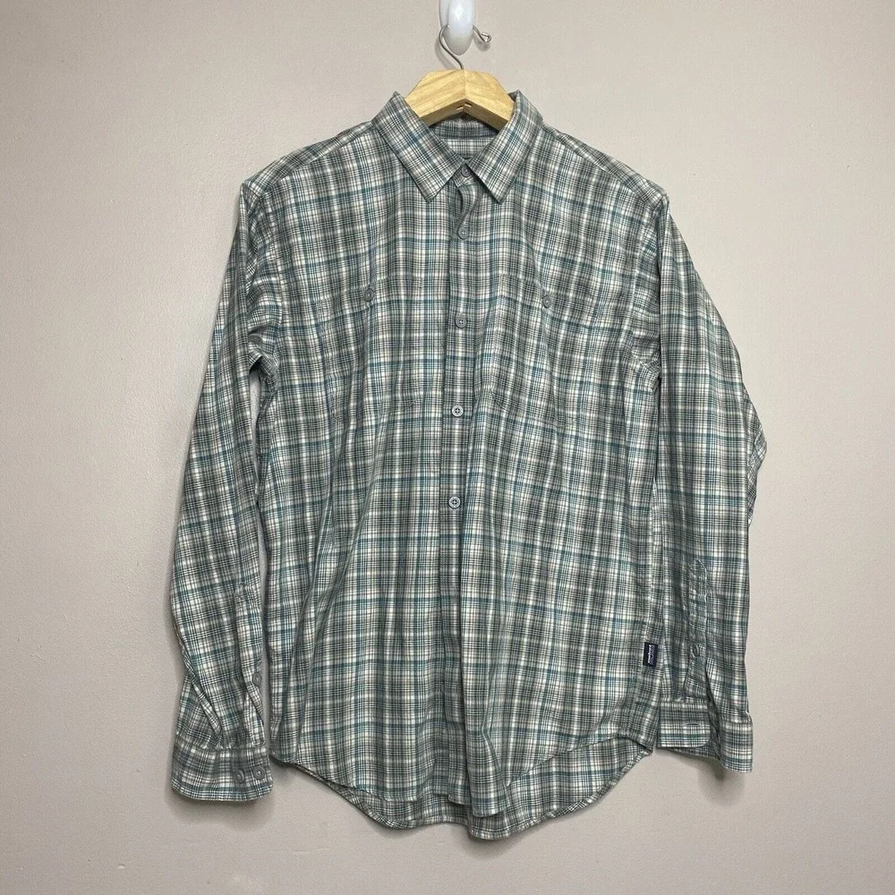 Patagonia‎ Fjord Flannel Long Sleeve Button Up Shirt Mens Size M